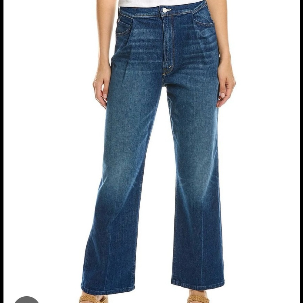MOTHER womens  The Pinch Sneak Bad Reputation Wide Leg Jean